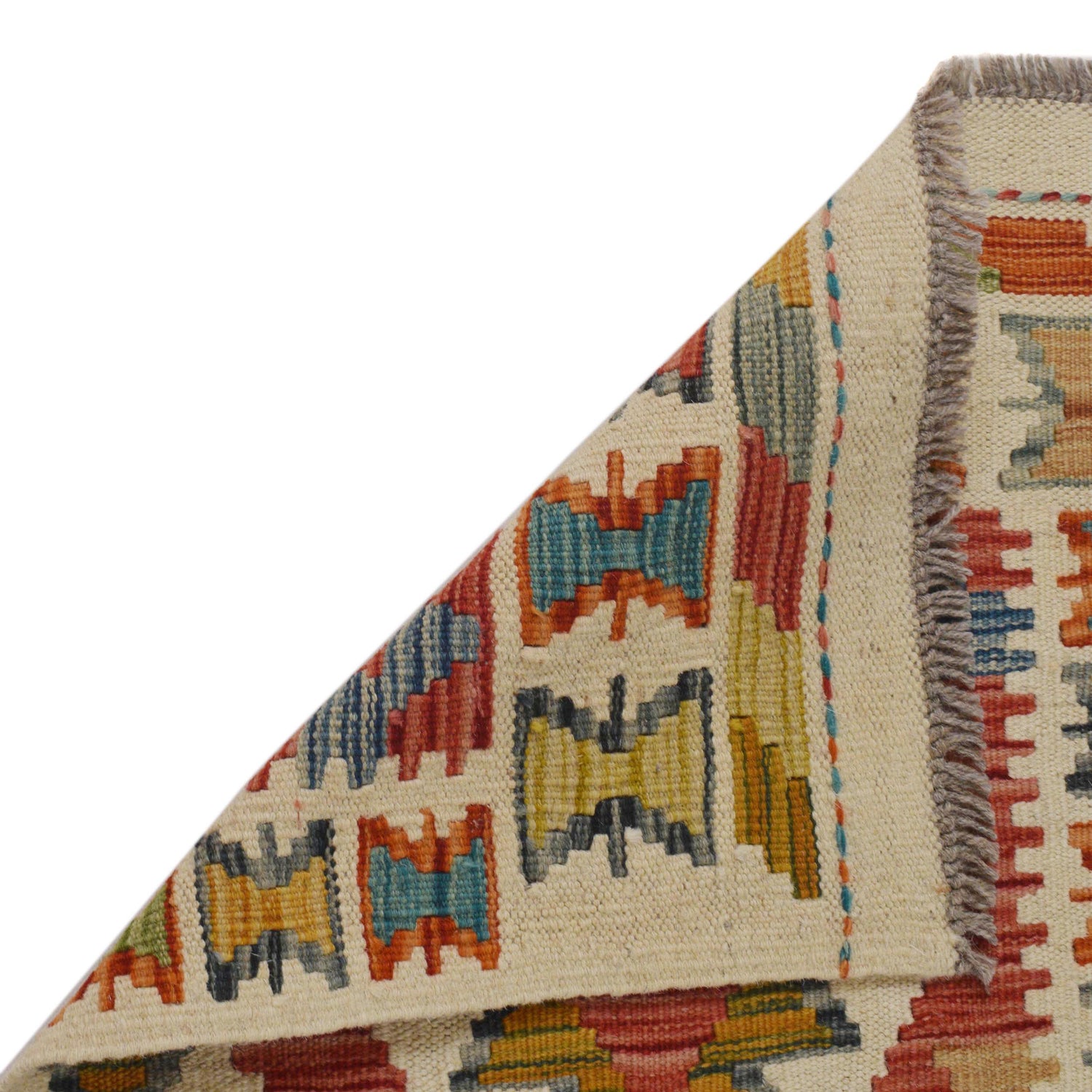 Short Kilim Runner 1' 8" x 4' 11" ft / 52 x 150 cm - No. B35874