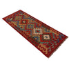 Multi Color ful Flat-Weave Wool Kilim Runner 1' 9" x 5' 1" ft / 54 x 155 cm - No. B35875