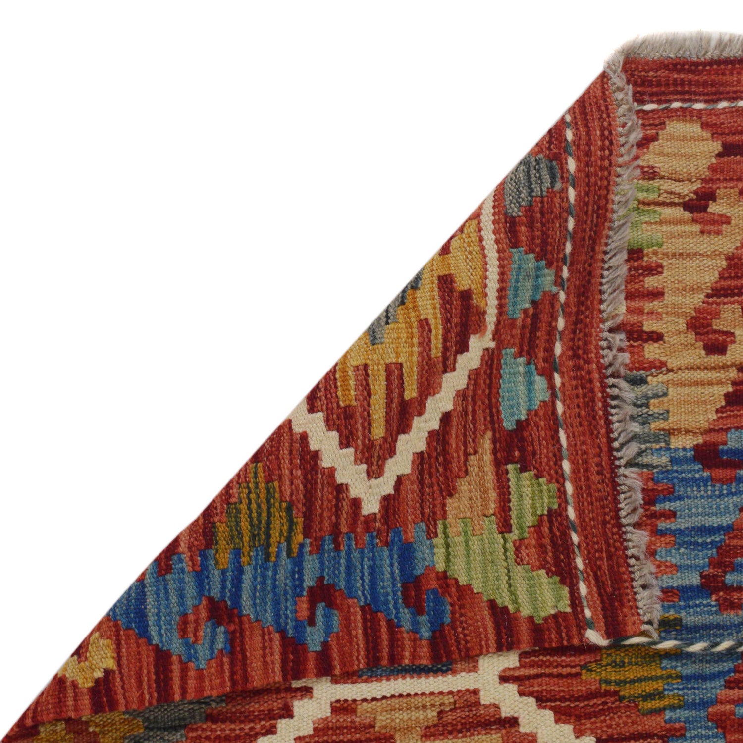Handmade Vegetable Kilim Runner 1' 8" x 4' 9" ft / 50 x 146 cm - No. B35876