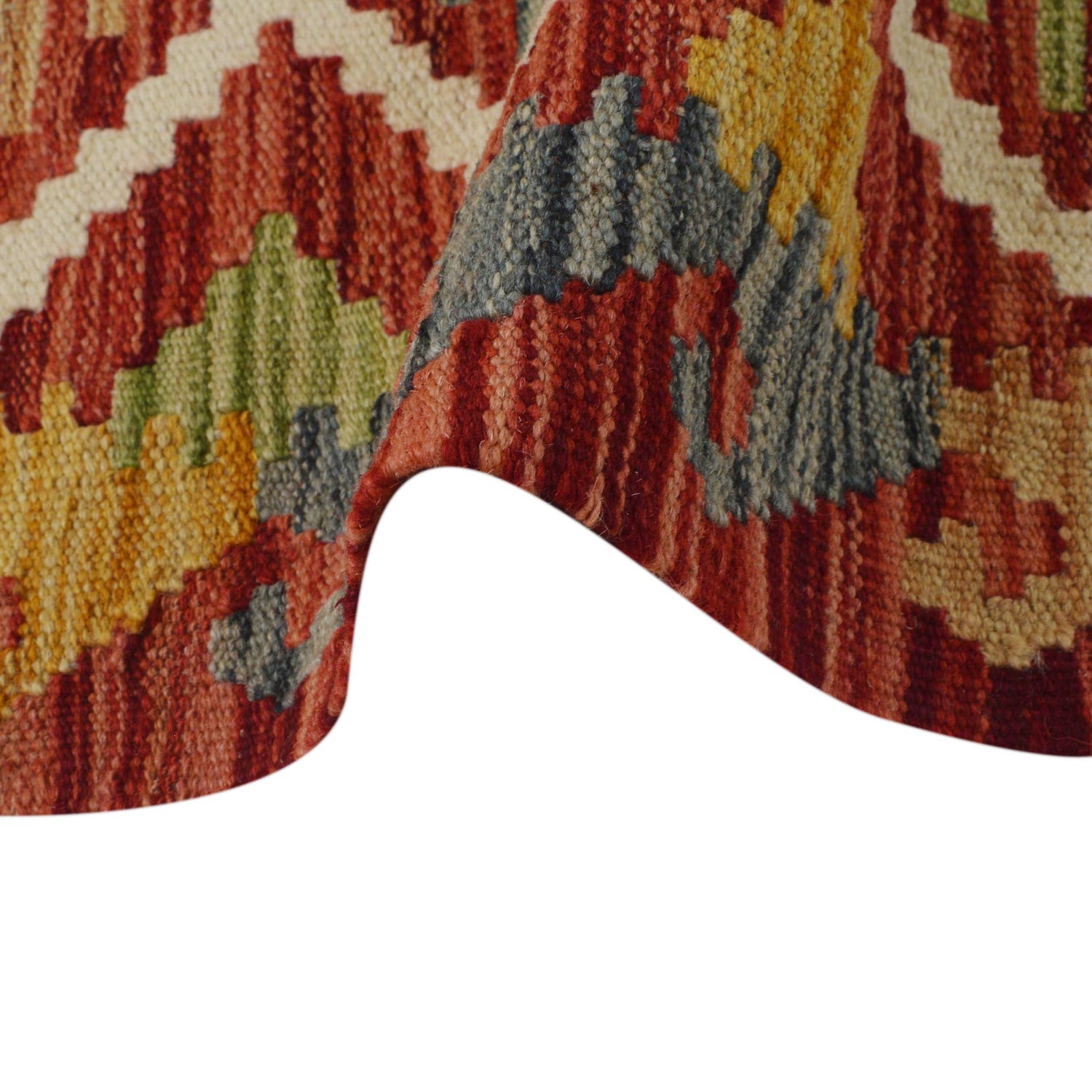 Handmade Vegetable Kilim Runner 1' 8" x 4' 9" ft / 50 x 146 cm - No. B35876