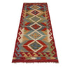 Handmade Vegetable Kelim Runner 1' 10" x 4' 11" ft / 56 x 150 cm - No. B35877