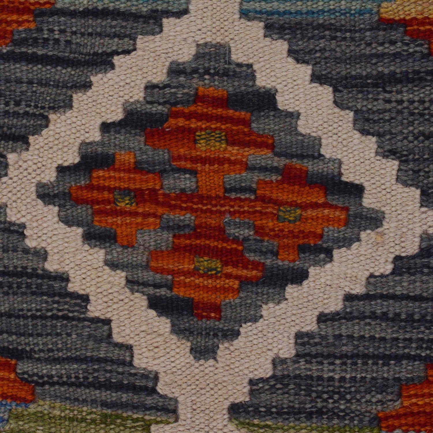 Handmade Vegetable Kelim Runner 1' 10" x 4' 11" ft / 56 x 150 cm - No. B35877