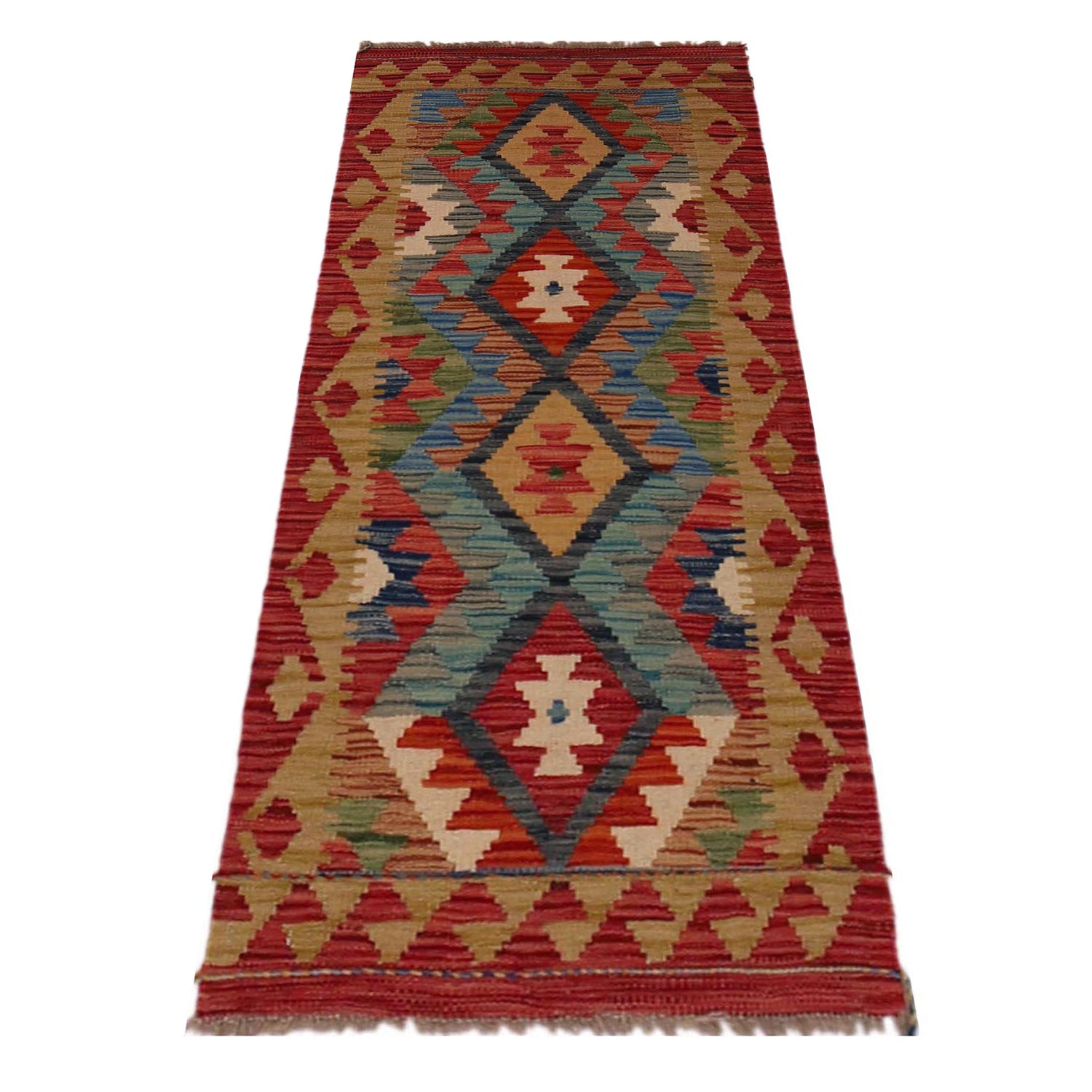 Short Chobi Kilim Runner 1' 8" x 4' 11" ft / 52 x 150 cm - No. B35882