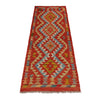 Hand Knotted Flatweave Kilim Runner 1' 10" x 5' 2" ft / 57 x 158 cm - No. B35883