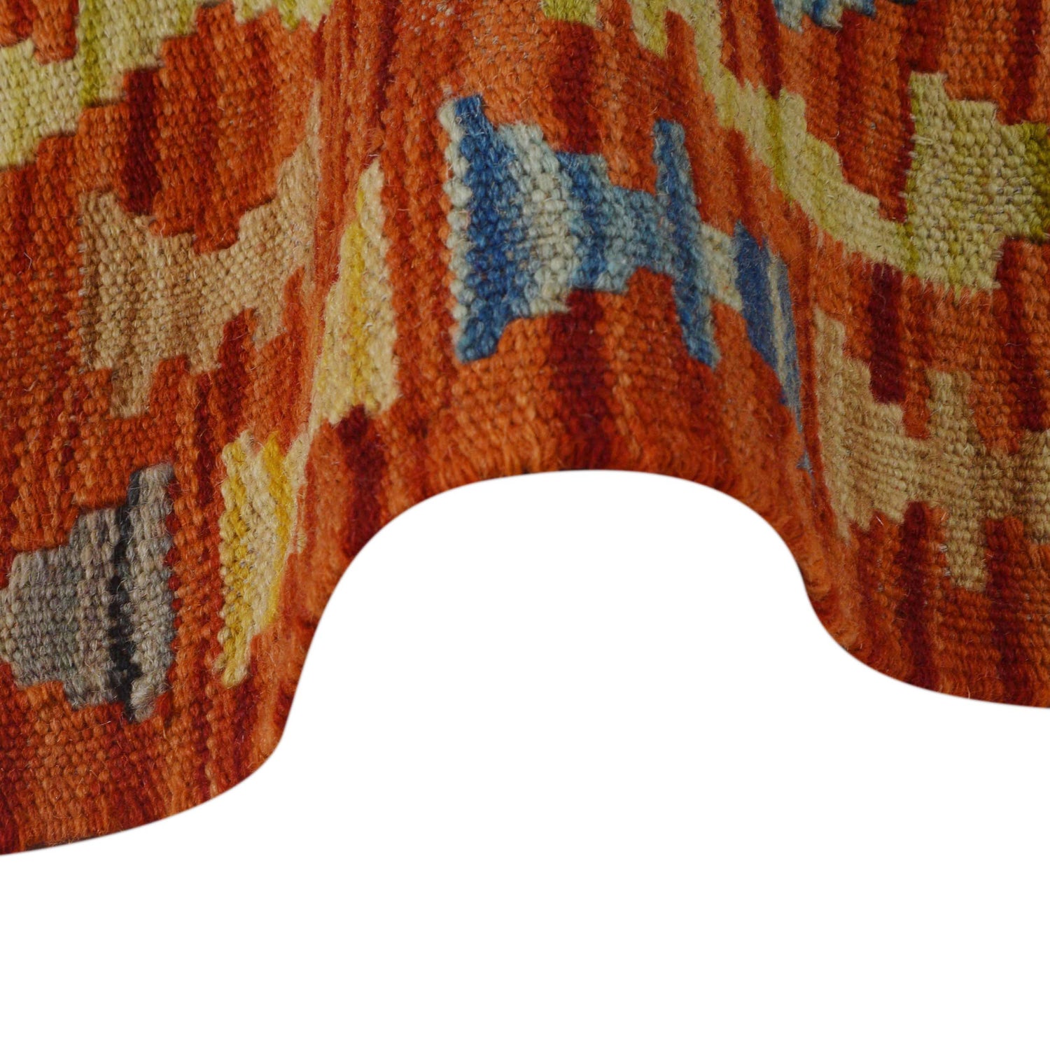 Hand Knotted Flatweave Kilim Runner 1' 10" x 5' 2" ft / 57 x 158 cm - No. B35883