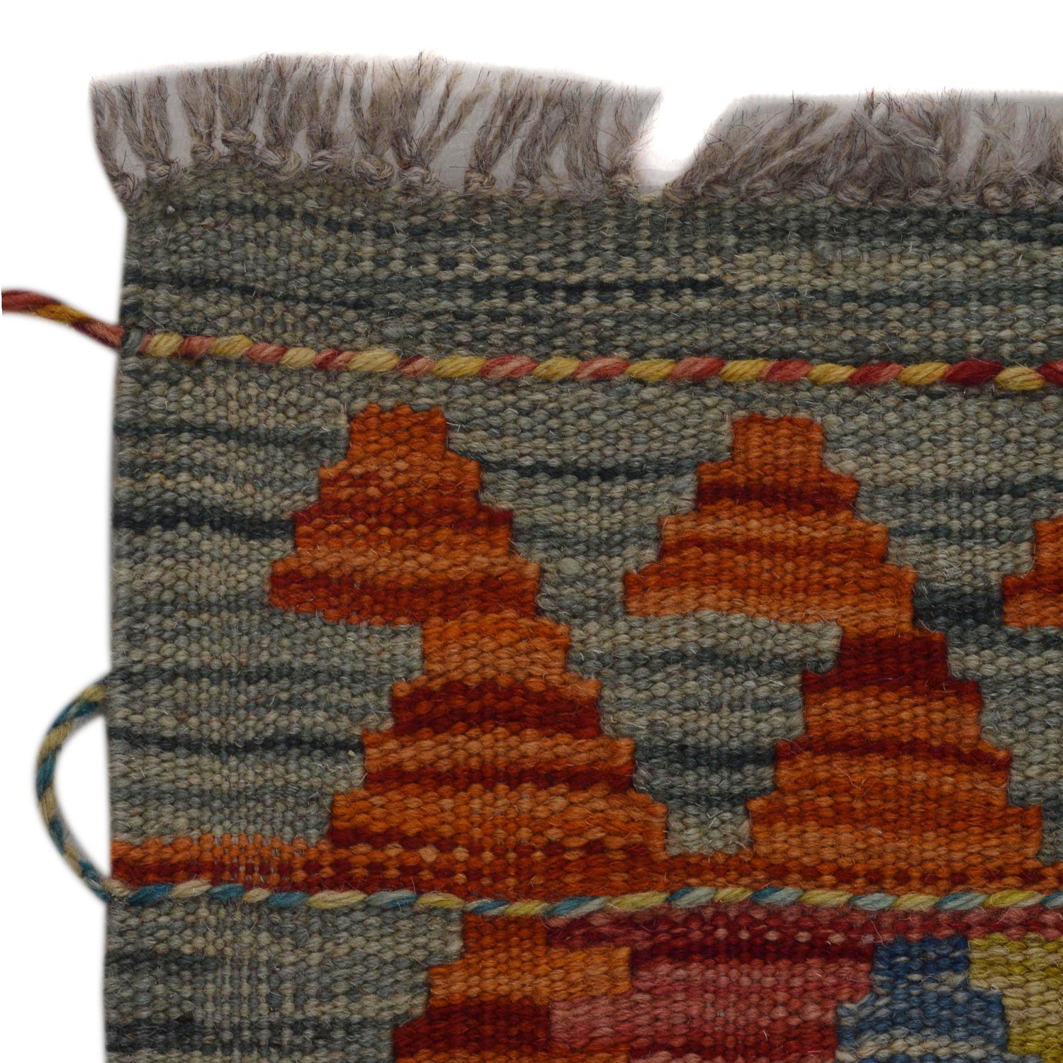 Handmade Afghan Vegetable Kilim Runner 1' 8" x 4' 9" ft / 52 x 146 cm - No. B35884