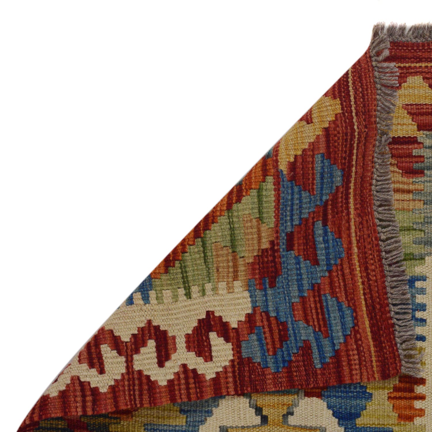 Hand Made Afghan Kilim Runner 1' 8" x 4' 11" ft / 52 x 150 cm - No. B35885