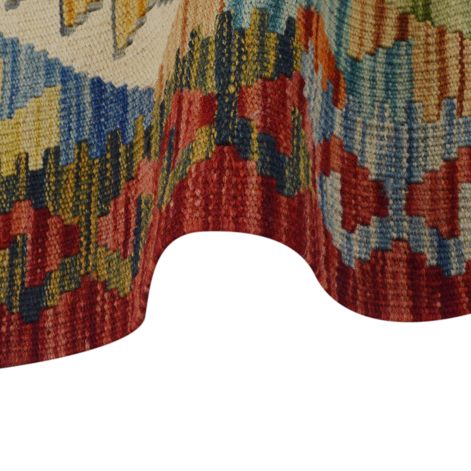 Hand Made Afghan Kilim Runner 1' 8" x 4' 11" ft / 52 x 150 cm - No. B35885