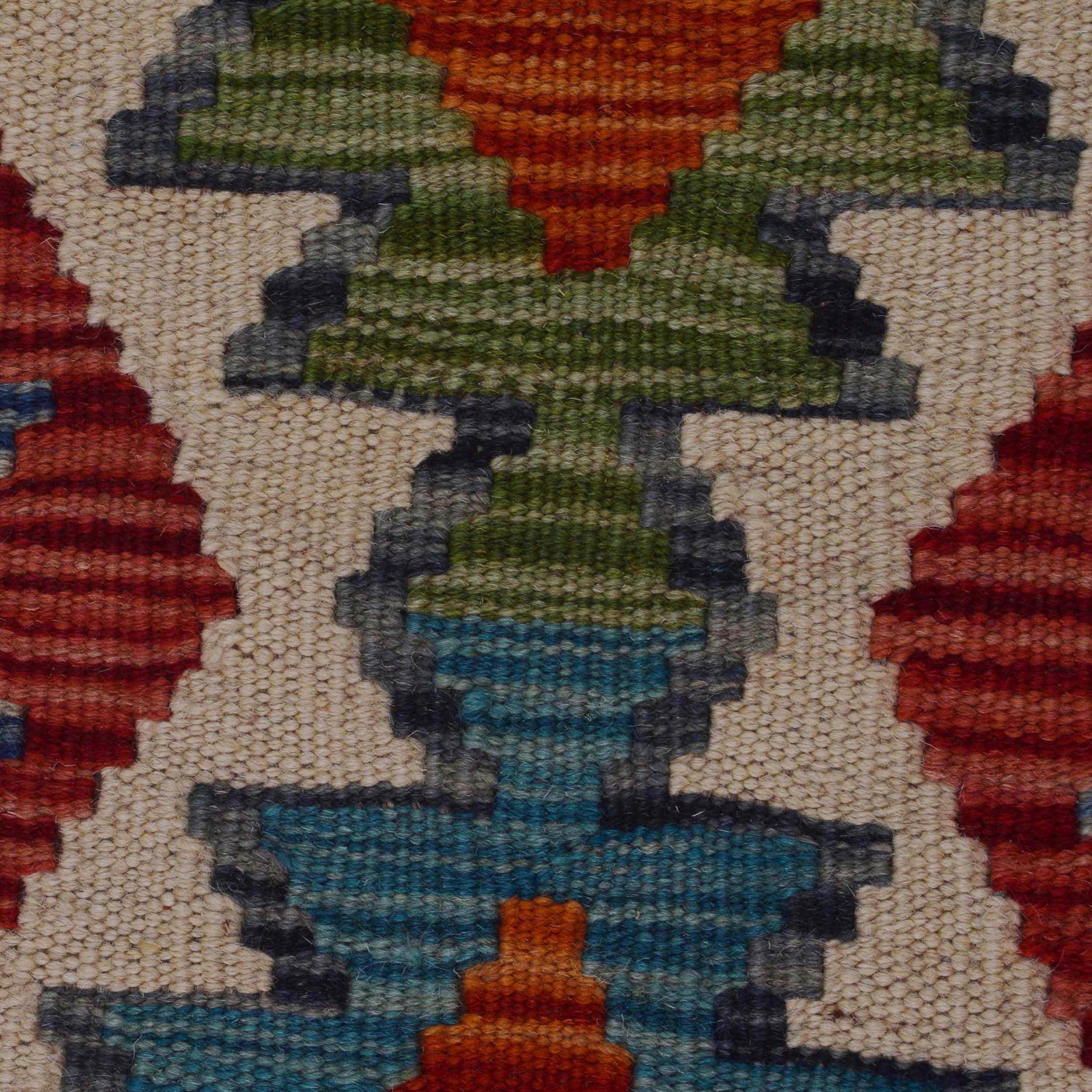 Short Kilim Runner 1' 8" x 4' 11" ft / 50 x 150 cm - No. B35886