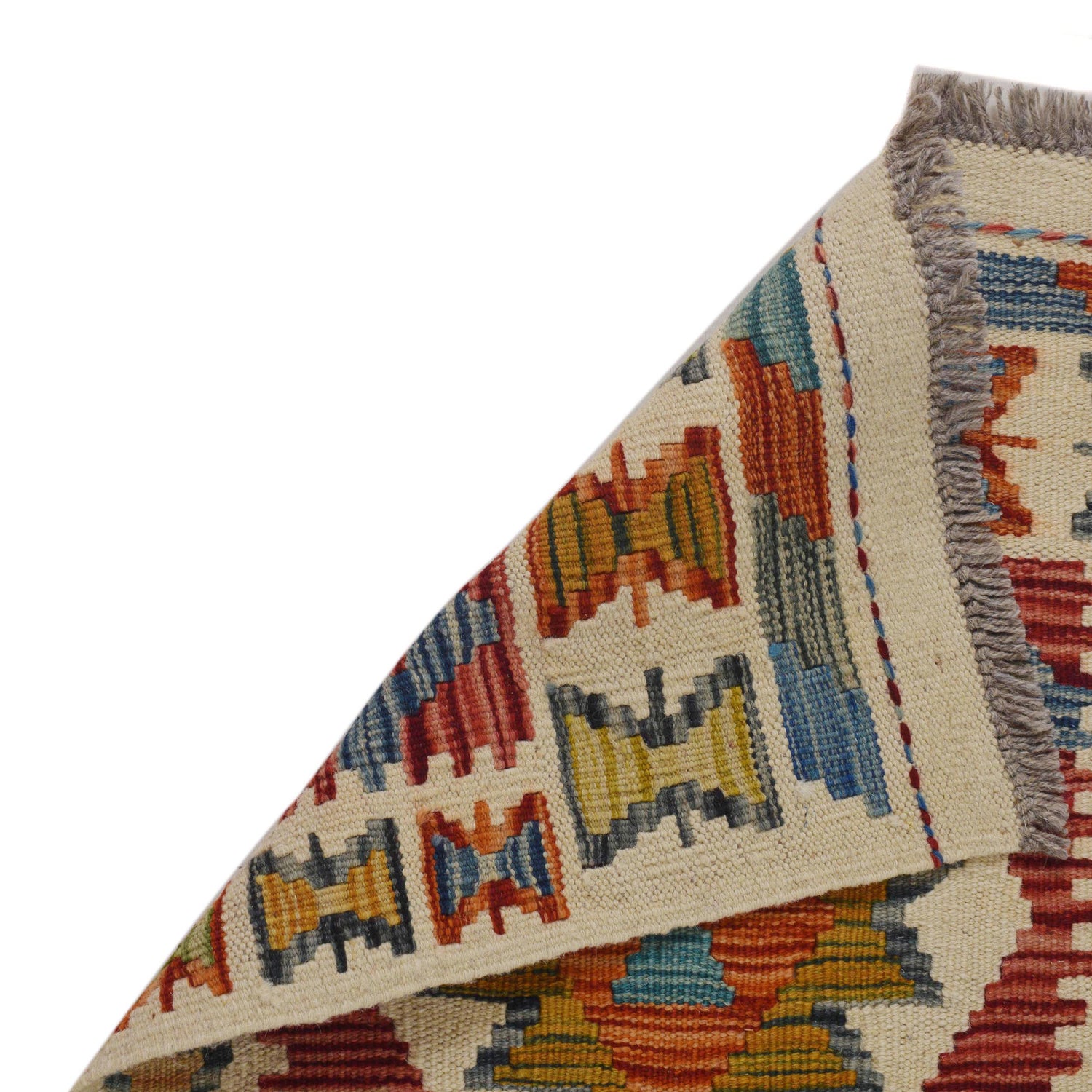 Short Kilim Runner 1' 8" x 4' 11" ft / 50 x 150 cm - No. B35886