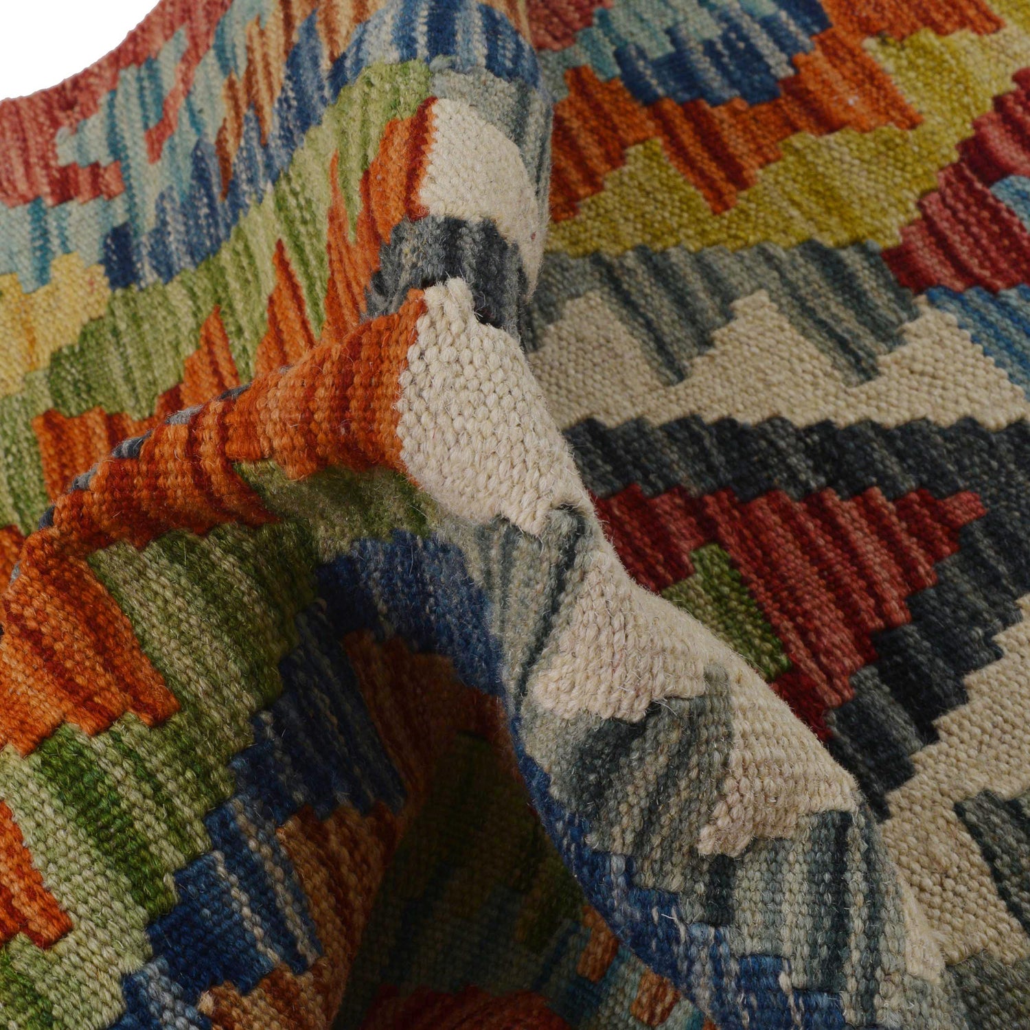 Handmade Vegetable Kilim Runner 1' 9" x 4' 11" ft / 53 x 149 cm - No. B35888