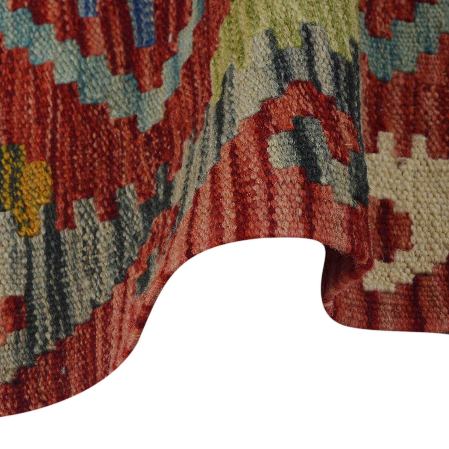 Handmade Vegetable Kelim Runner 1' 9" x 4' 11" ft / 53 x 150 cm - No. B35889