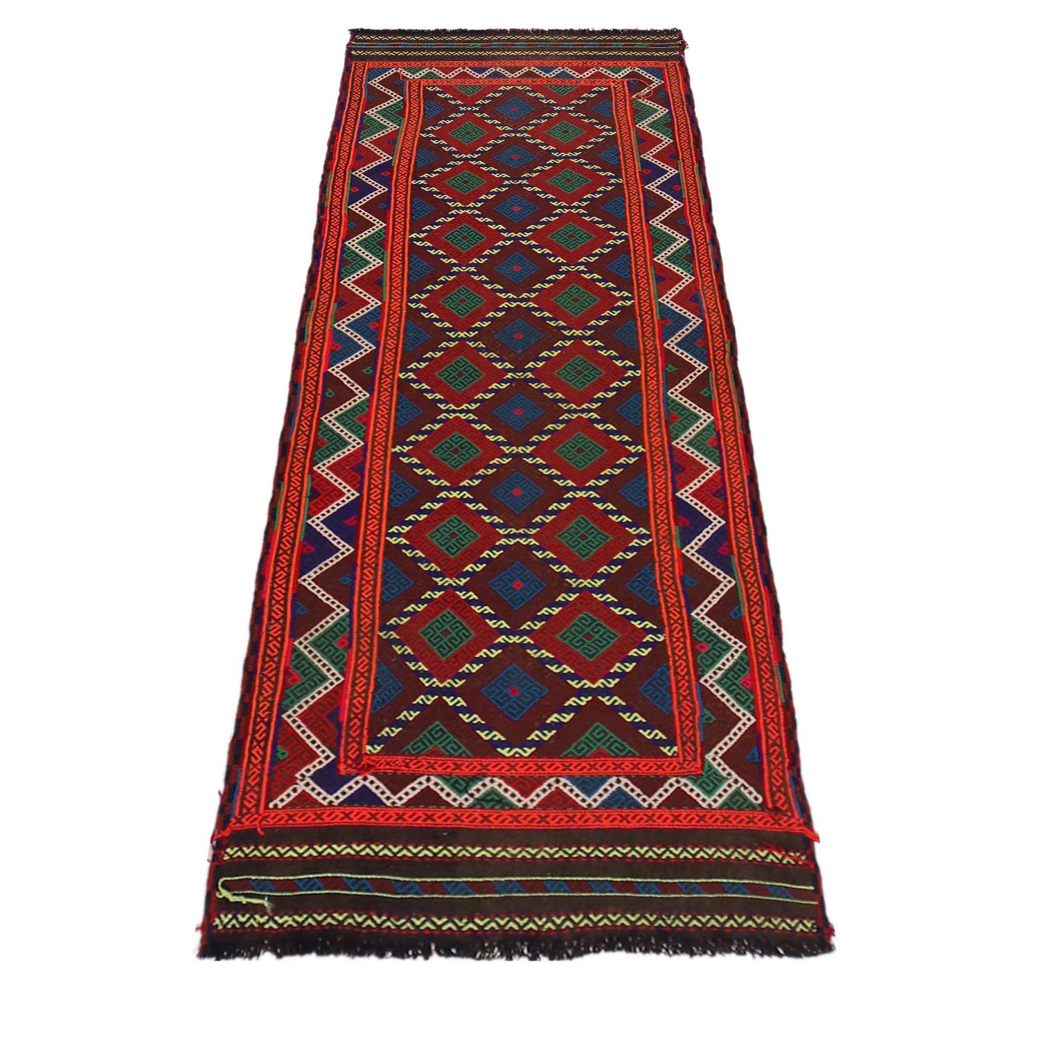 Short Kilim Runner 2' 3" x 7' 3" ft / 68 x 220 cm - No. B35891