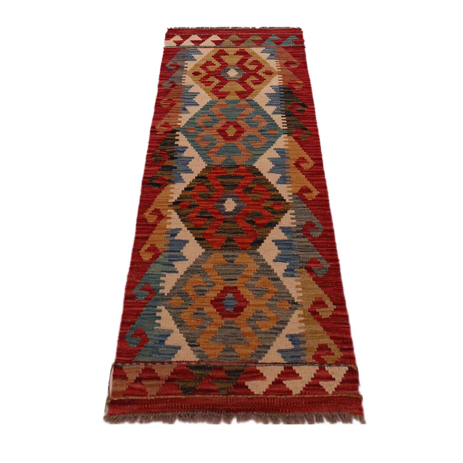 Short Chobi Kilim Runner 1' 7" x 4' 11" ft / 48 x 151 cm - No. B35918