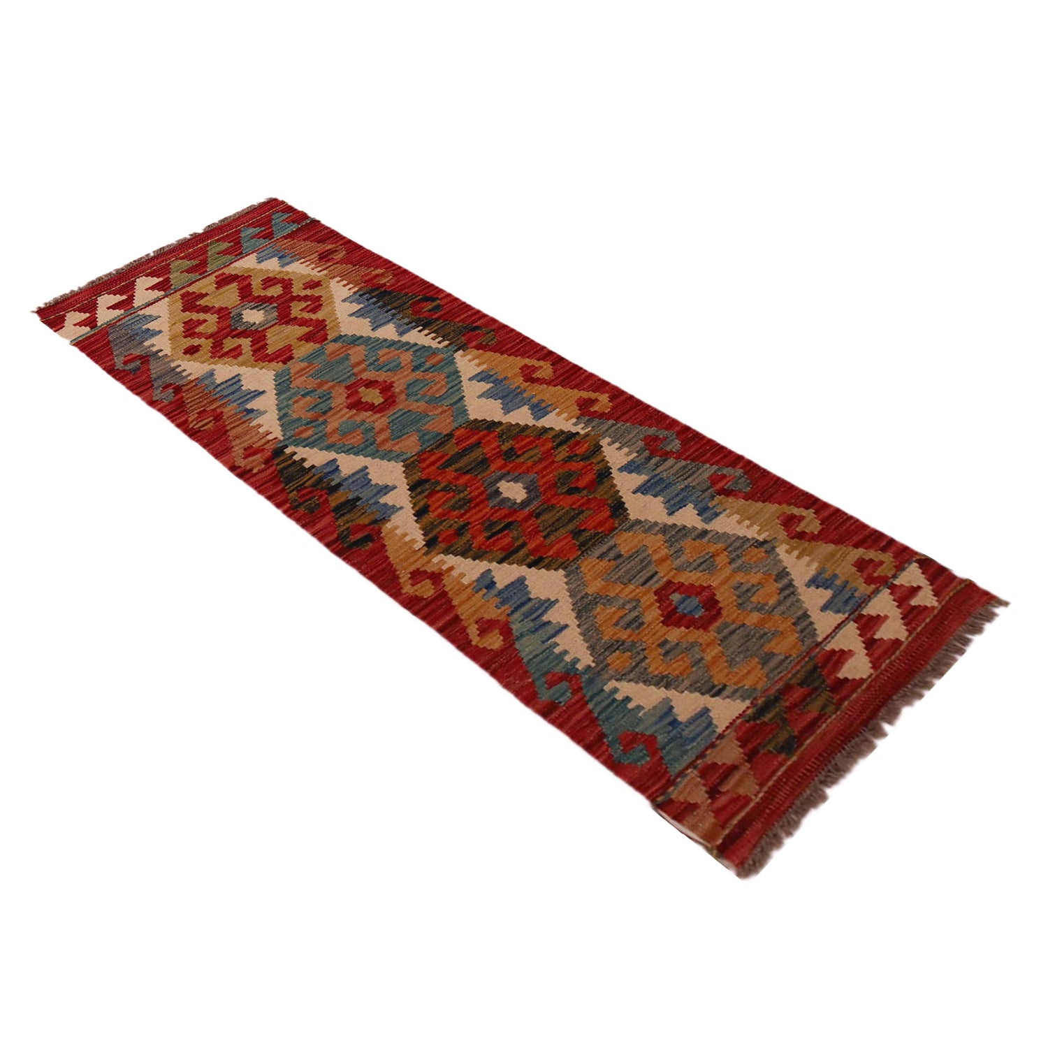 Short Chobi Kilim Runner 1' 7" x 4' 11" ft / 48 x 151 cm - No. B35918
