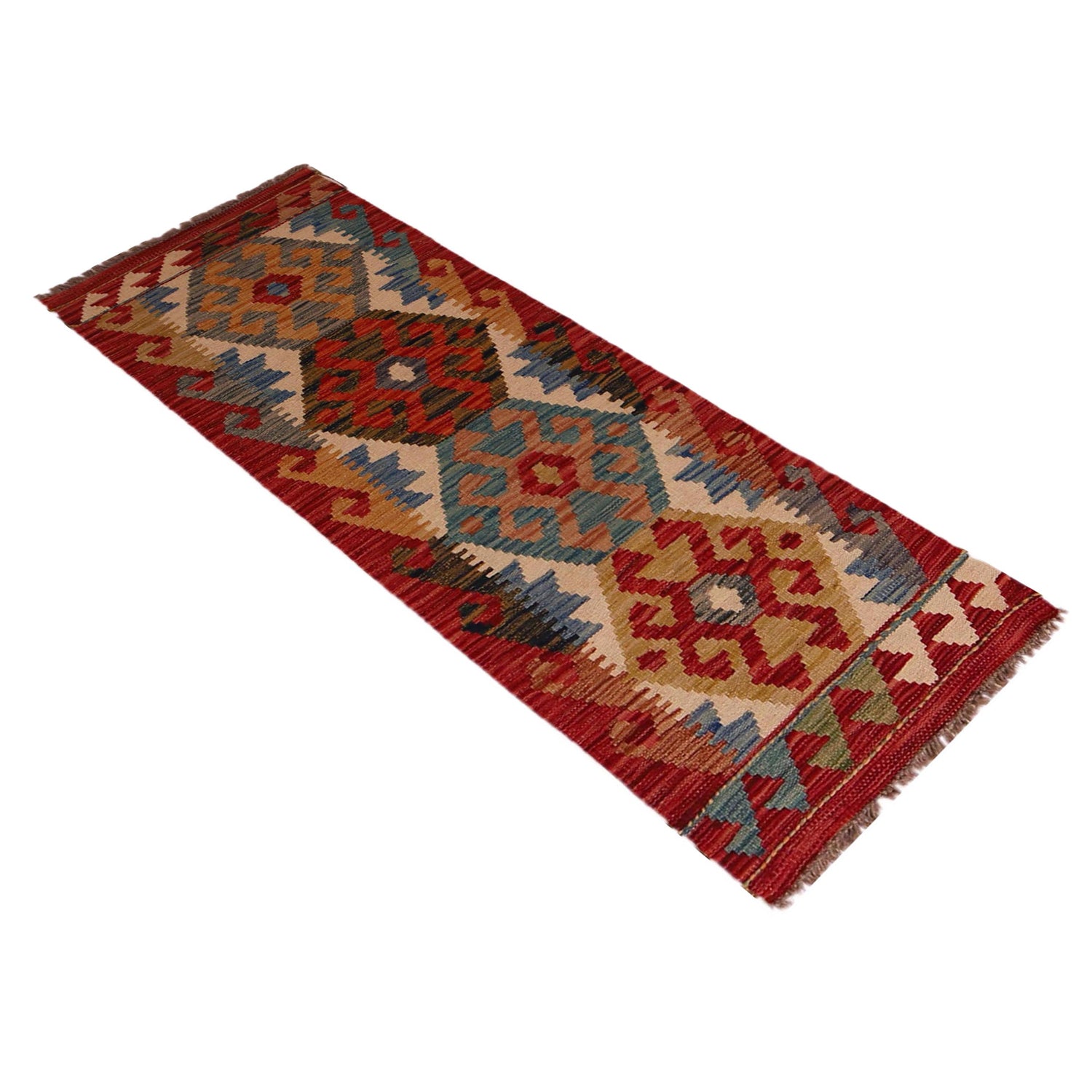 Short Chobi Kilim Runner 1' 7" x 4' 11" ft / 48 x 151 cm - No. B35918