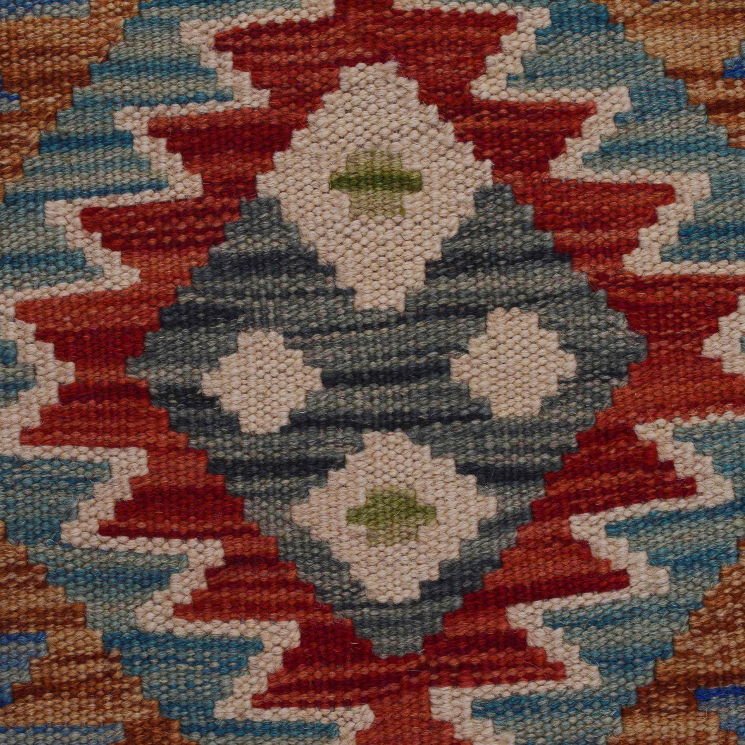 Hand Knotted Flatweave Kilim Runner 1' 10" x 4' 11" ft / 55 x 150 cm - No. B35919