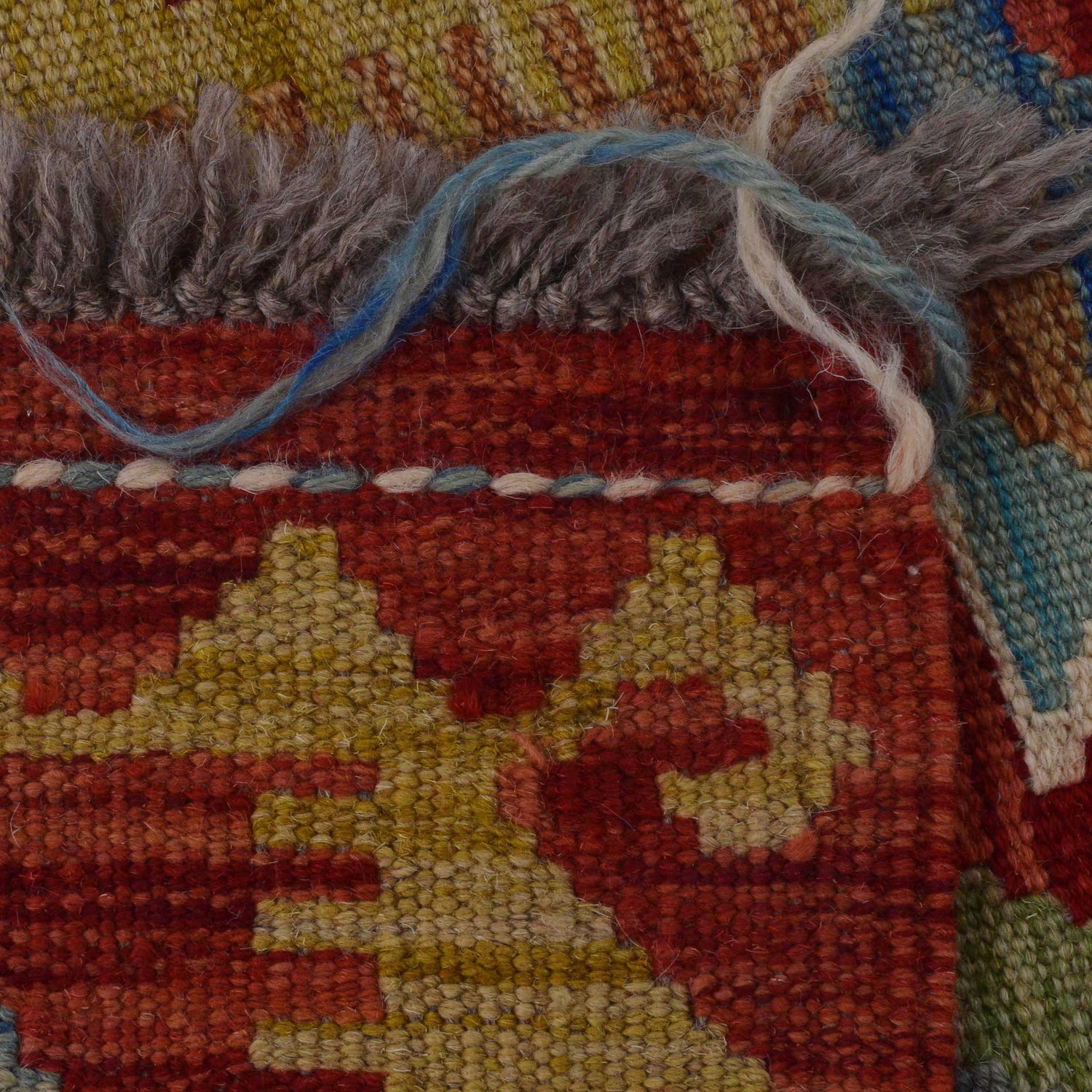 Hand Knotted Flatweave Kilim Runner 1' 10" x 4' 11" ft / 55 x 150 cm - No. B35919