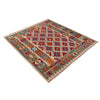 Handmade Turkish Design Wool Kilim 6' 0" x 7' 10" ft / 184 x 240 cm - No. B35923