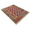 Handmade Turkish Design Wool Kilim 6' 0" x 7' 10" ft / 184 x 240 cm - No. B35923