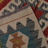 Handmade Turkish Design Wool Kilim 6' 0" x 7' 10" ft / 184 x 240 cm - No. B35923