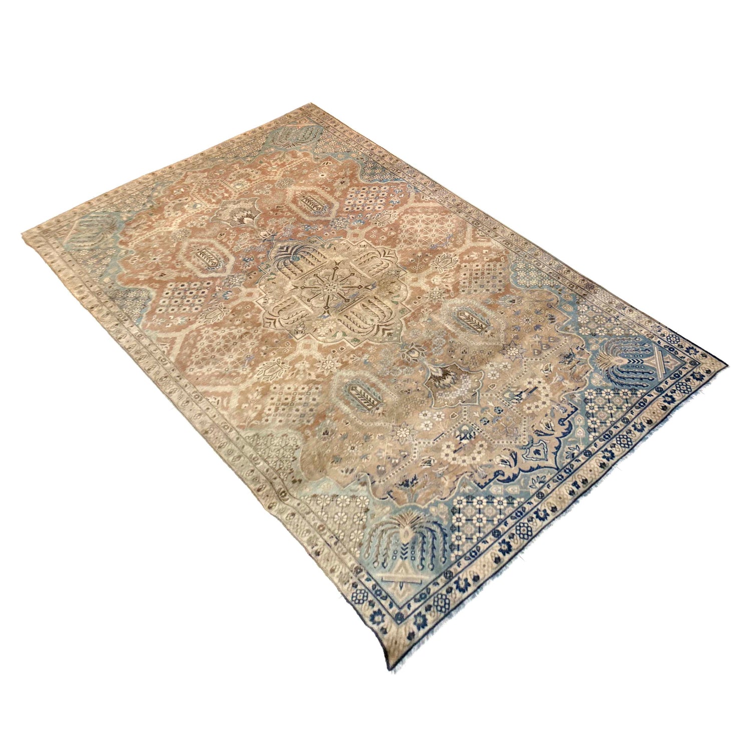 Persian Floral Design Rug 6' 9" x 10' 6" ft / 206 x 321 cm - No. B39596a