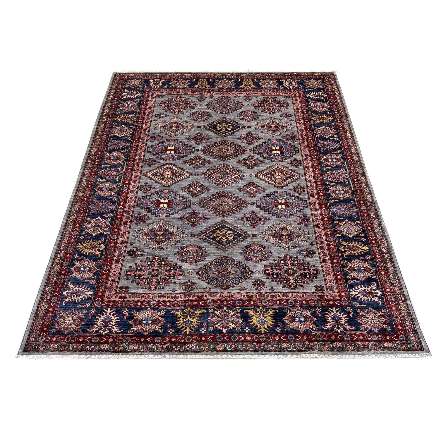 Luxury Fine Kazak Carpet 6' 11" x 9' 11" ft / 211 x 303 cm - No. B39601