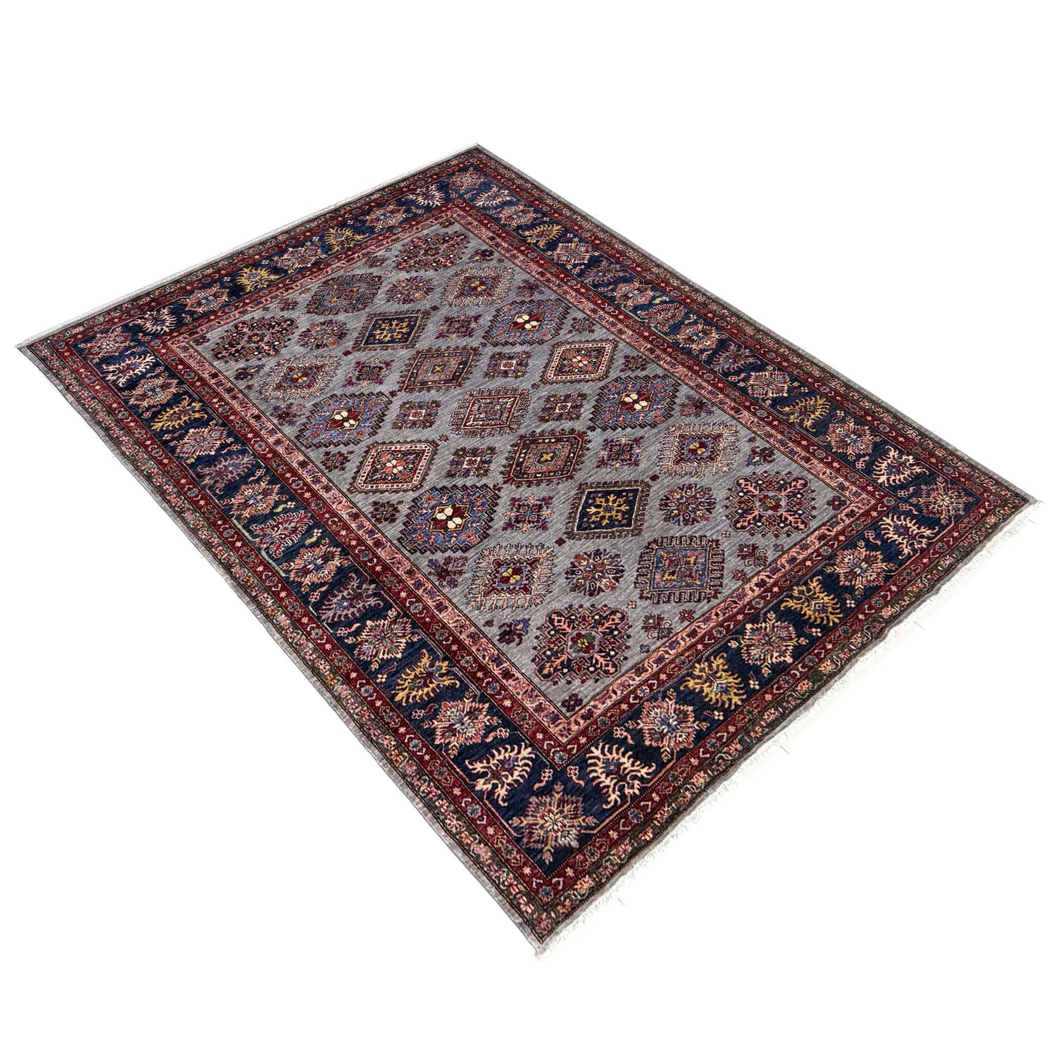 Luxury Fine Kazak Carpet 6' 11" x 9' 11" ft / 211 x 303 cm - No. B39601