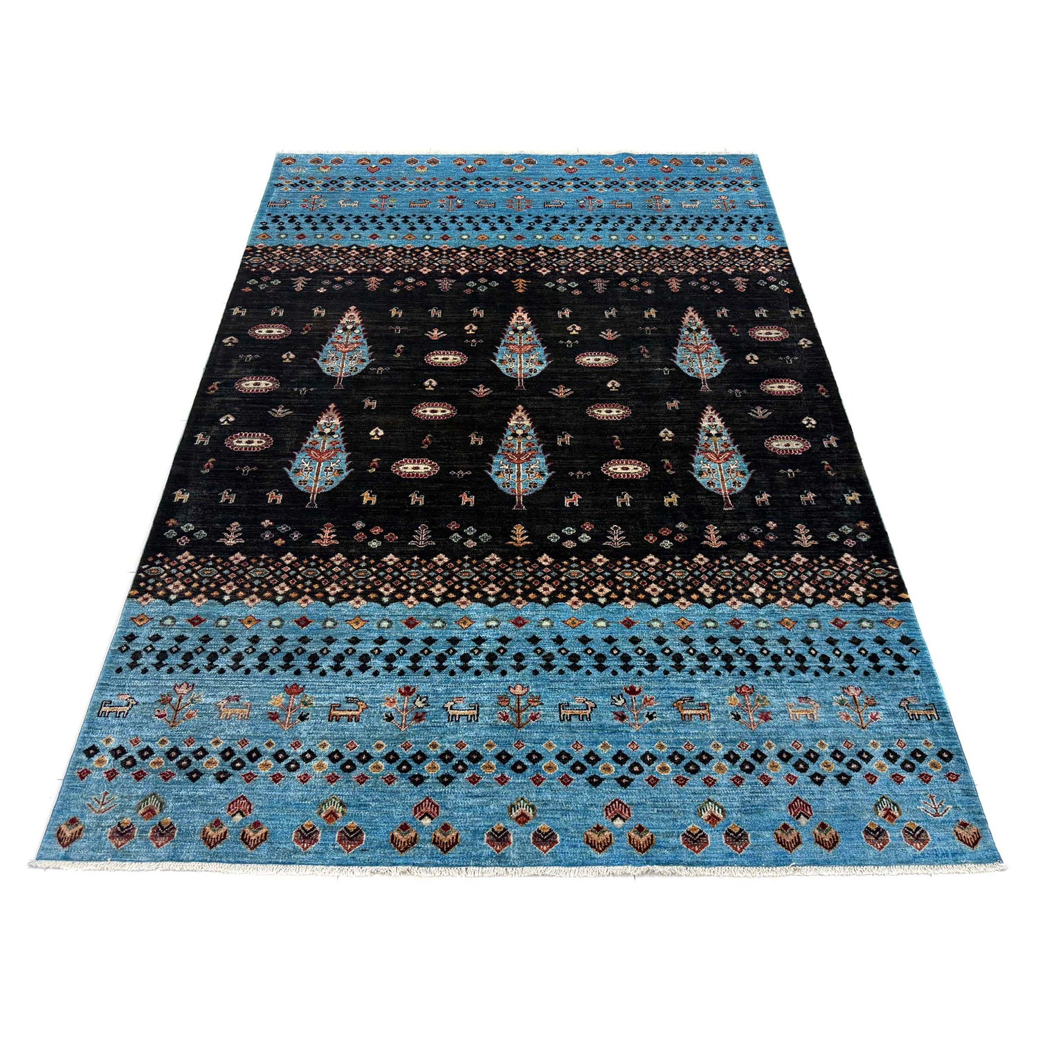 Contemporary Style Tree of Life Rug 6' 5" x 10' 0" ft / 195 x 304 cm - No. B39602