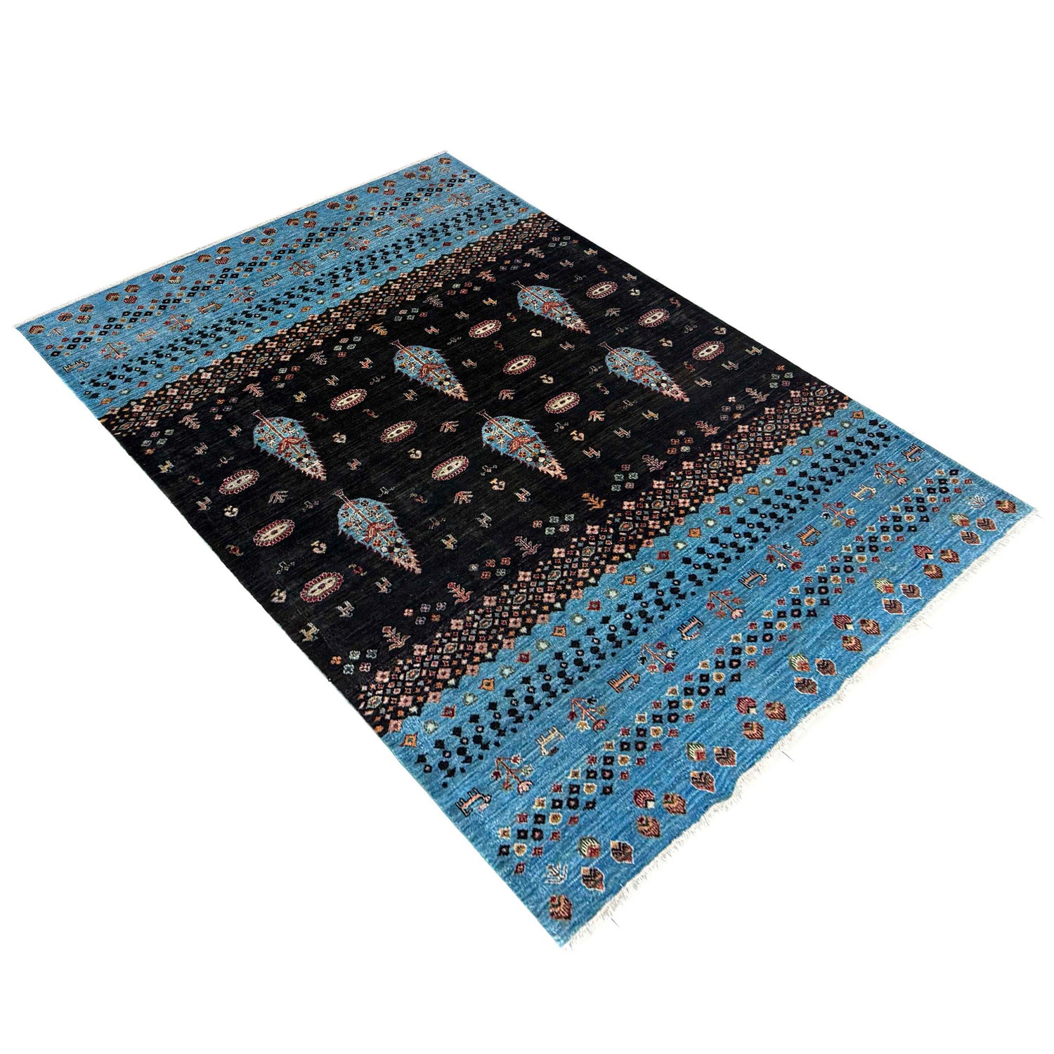 Contemporary Style Tree of Life Rug 6' 5" x 10' 0" ft / 195 x 304 cm - No. B39602