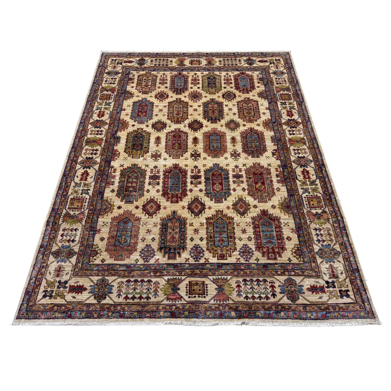 Luxury Fine Waziri Carpet 6' 8" x 9' 5" ft / 202 x 286 cm - No. B39603
