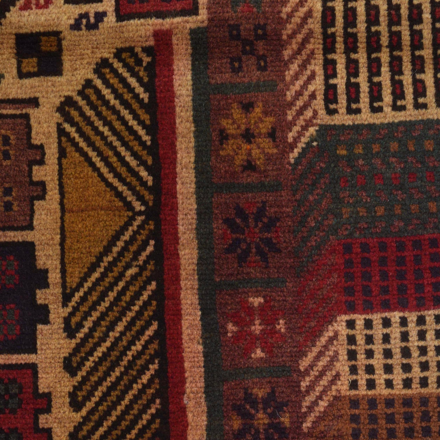 Handmade Picture Area Rug 3' 1" x 4' 4" ft / 94 x 132 cm - No. G16279