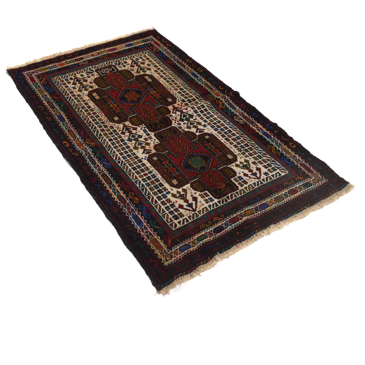 Baluch Small Size Rug 2' 11" x 4' 10" ft / 88 x 148 cm - No. G16915