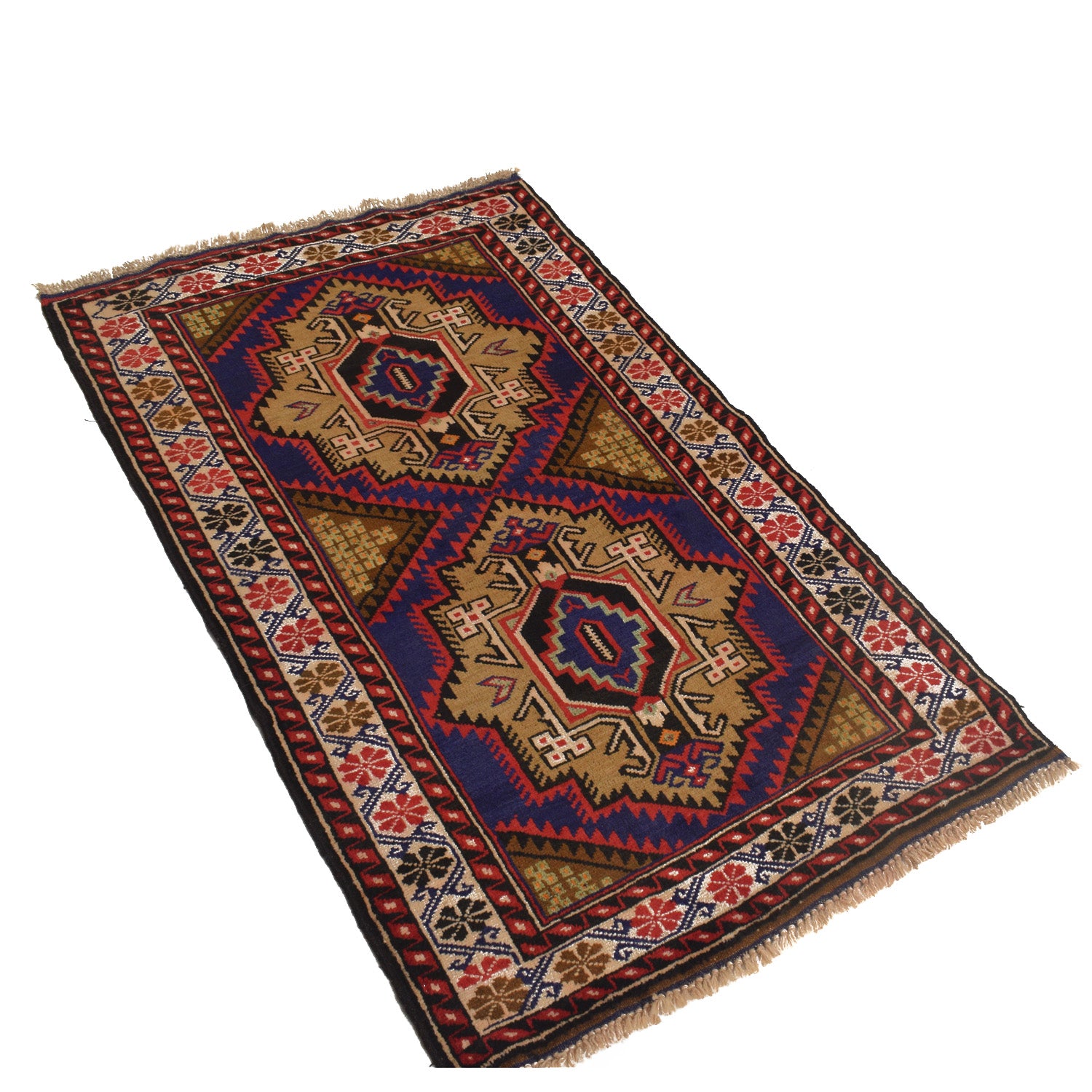 Baluch Small Size Rug 2' 9" x 4' 7" ft / 85 x 140 cm - No. G16983