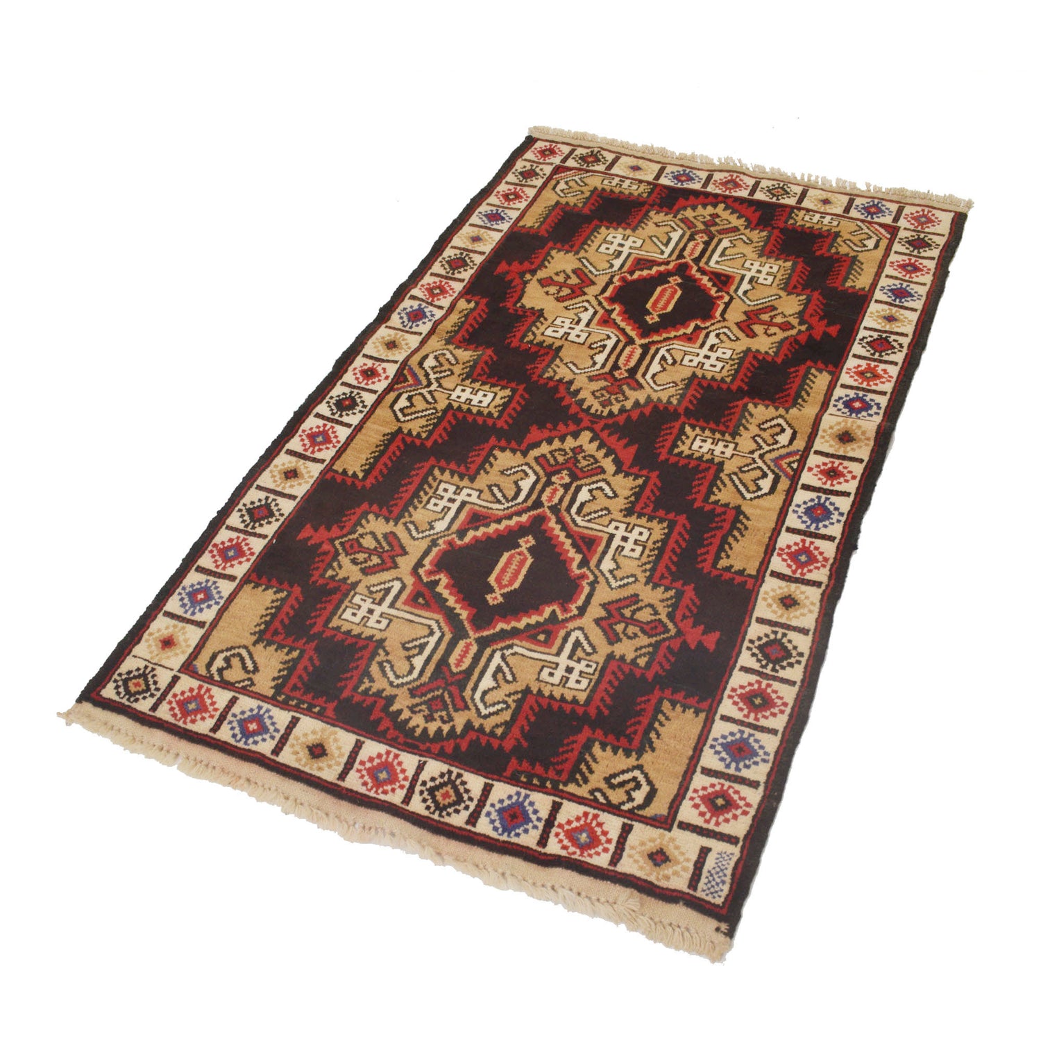 Handmade Balochi Rug 2' 9" x 4' 9" ft / 83 x 144 cm - No. G17624