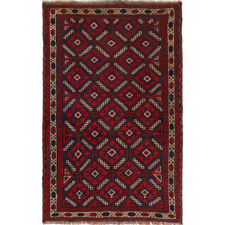 Handmade Balochi Carpet 2' 9" x 4' 9" ft / 84 x 144 cm - No. G18454