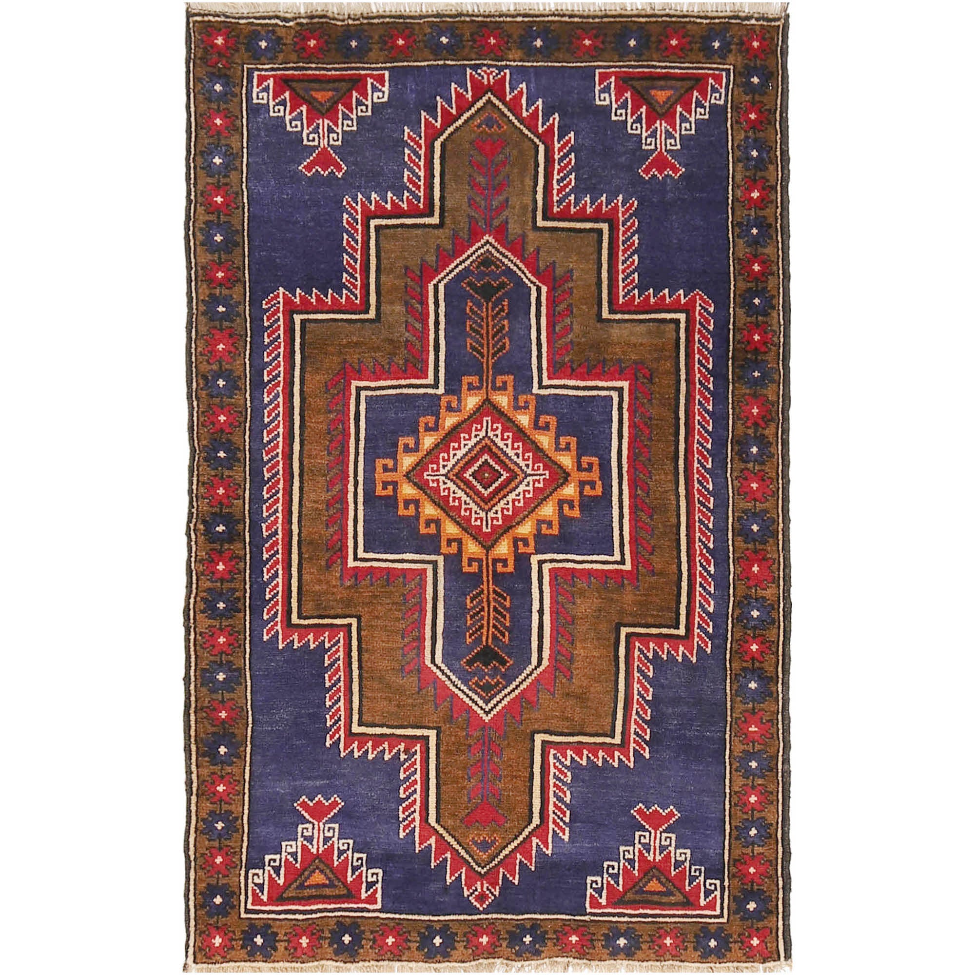 Handmade Balochi Rug 3' 0" x 4' 8" ft / 91 x 143 cm - No. G18765