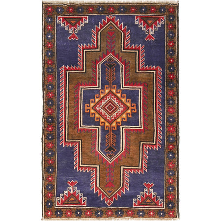 Handmade Balochi Rug 3' 0" x 4' 8" ft / 91 x 143 cm - No. G18765