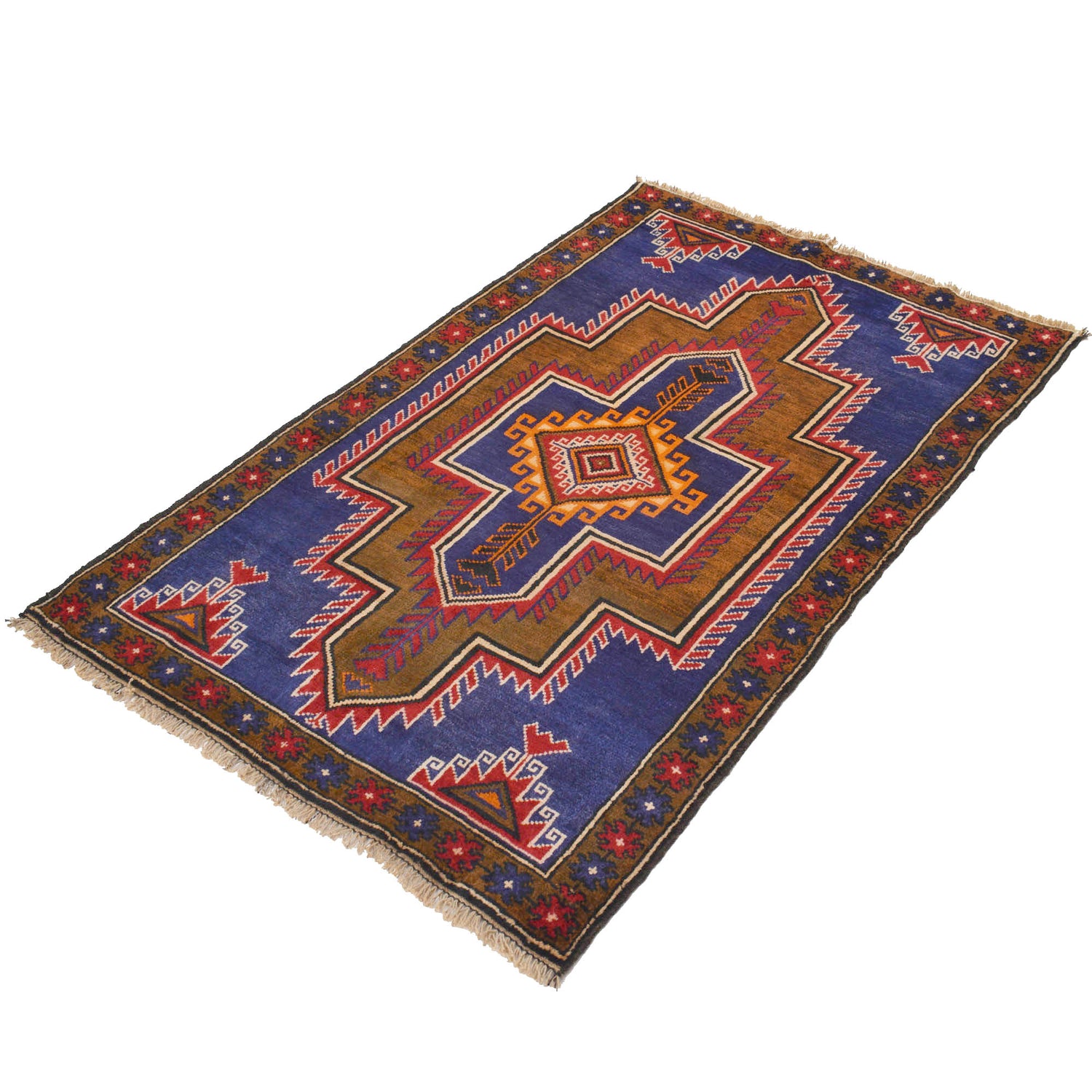 Handmade Balochi Rug 3' 0" x 4' 8" ft / 91 x 143 cm - No. G18765