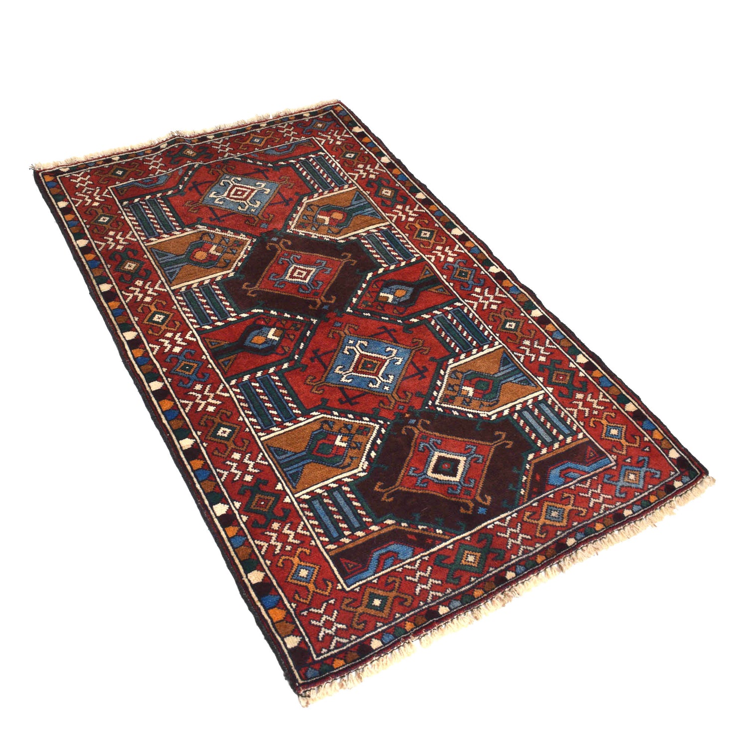 Tribal Baloch Rug 2' 8" x 4' 5" ft / 81 x 134 cm - No. G18820
