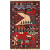 Handmade Picture Area Rug 3' 1" x 4' 11" ft / 93 x 151 cm - No. G18890