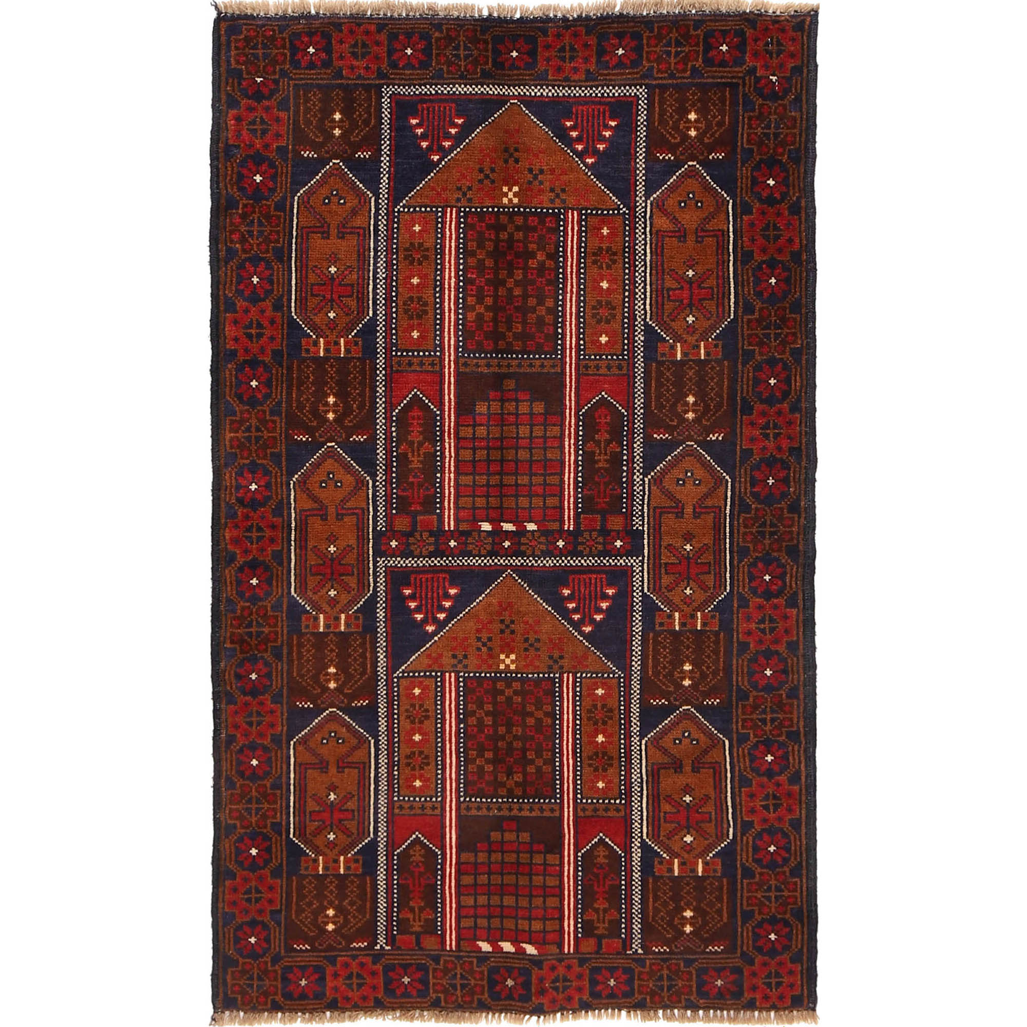 Baluch Small Size Rug 2' 9" x 4' 7" ft / 84 x 140 cm - No. G18894