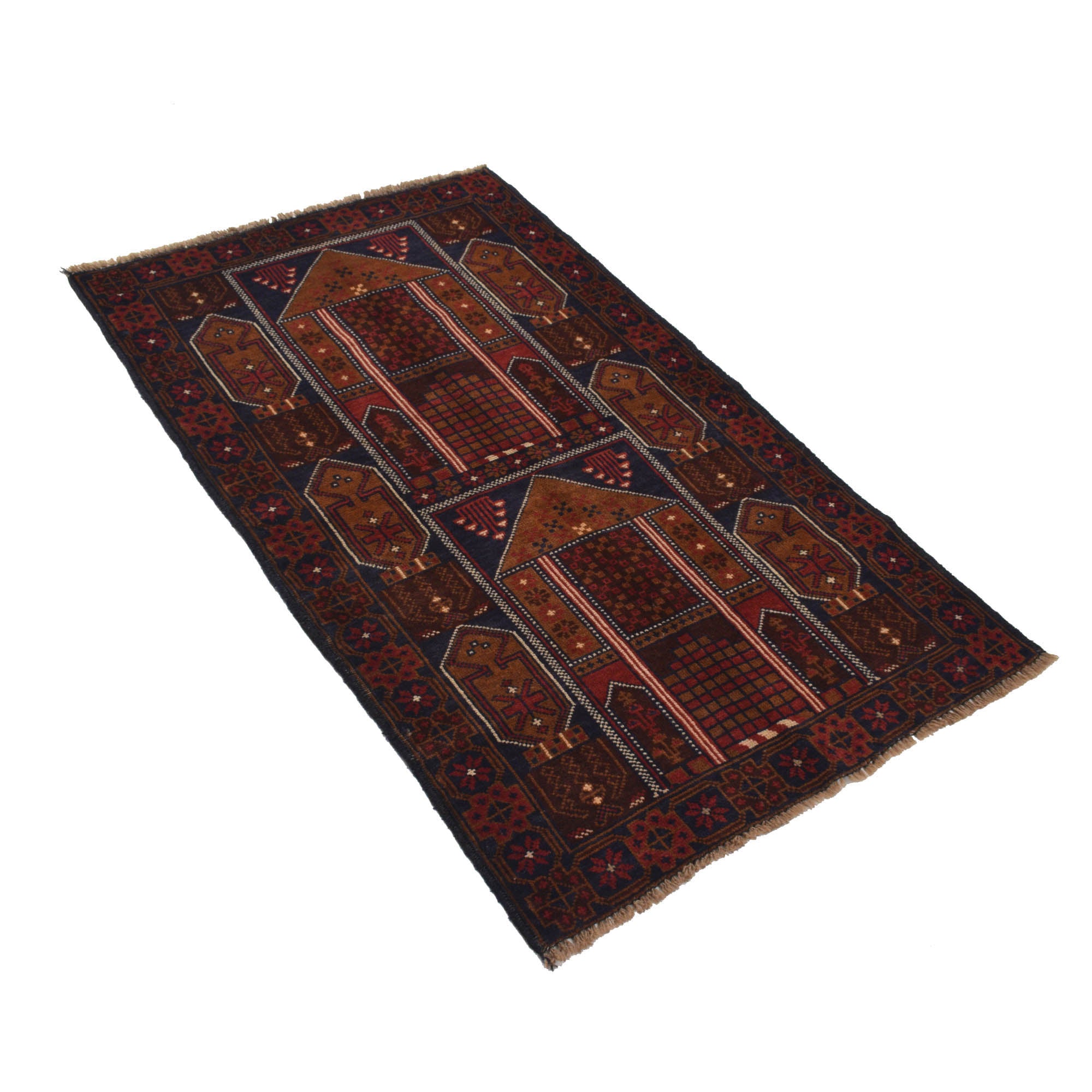 Baluch Small Size Rug 2' 9" x 4' 7" ft / 84 x 140 cm - No. G18894