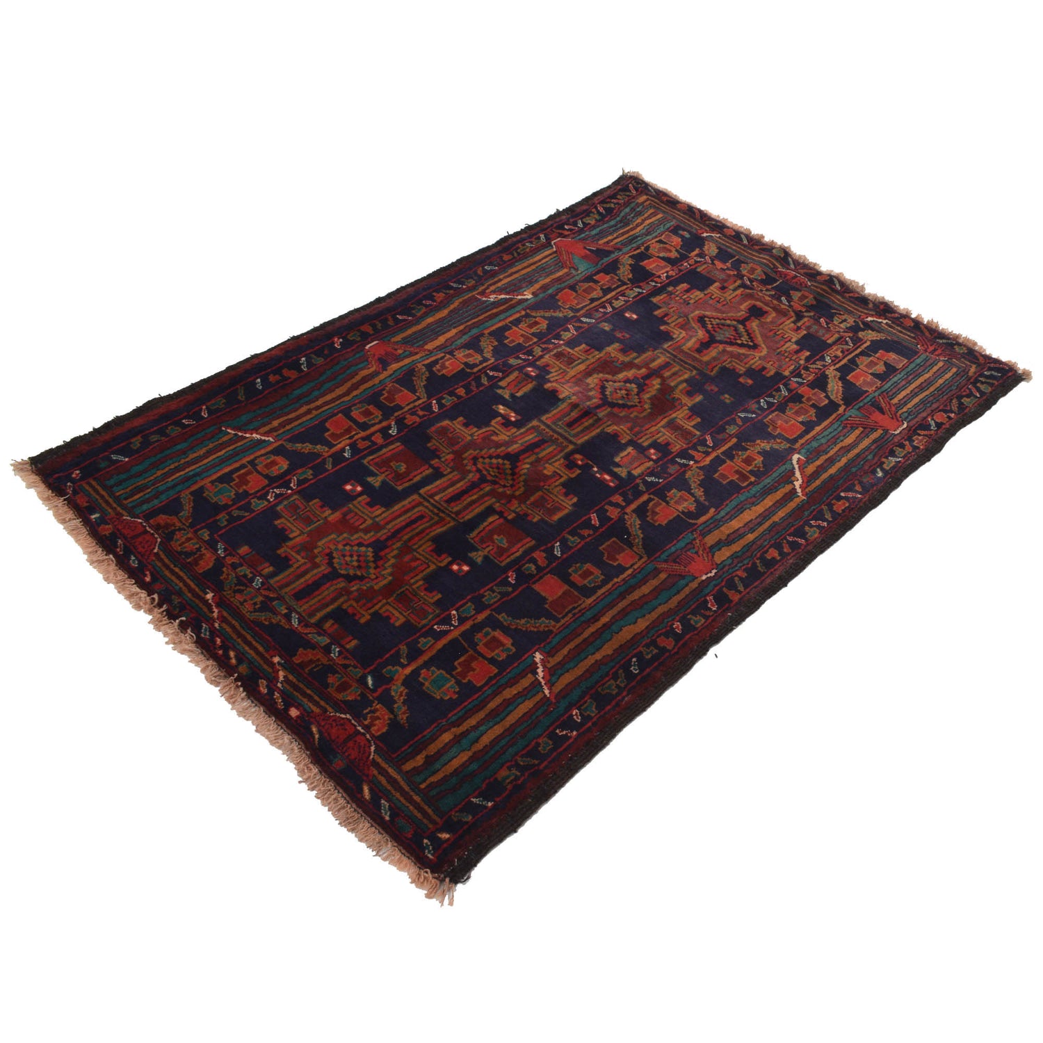Baluch Small Size Rug 3' 4" x 4' 11" ft / 101 x 150 cm - No. G18923
