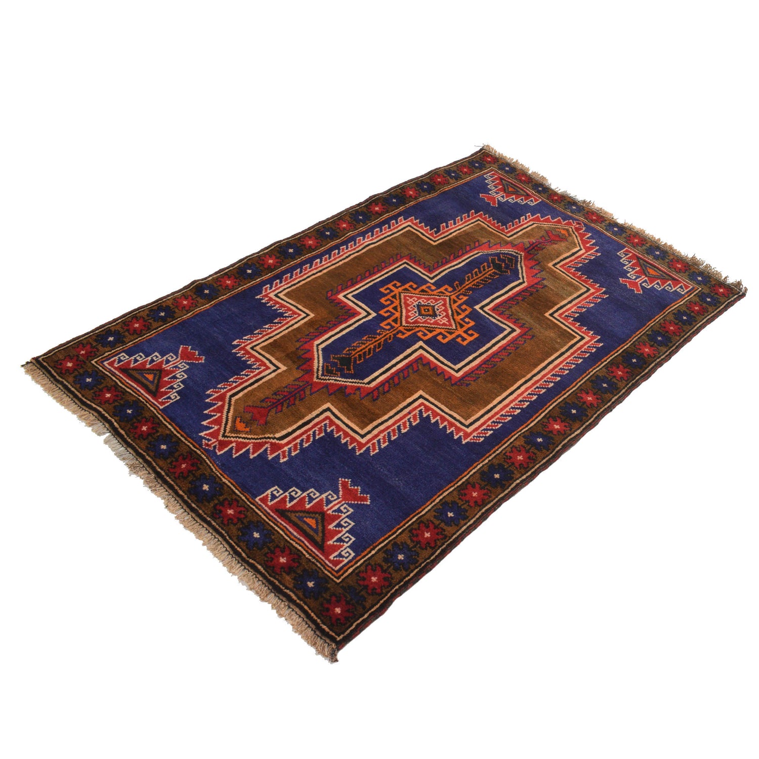 Tribal Baloch Rug 3' 0" x 4' 7" ft / 91 x 140 cm - No. G18951
