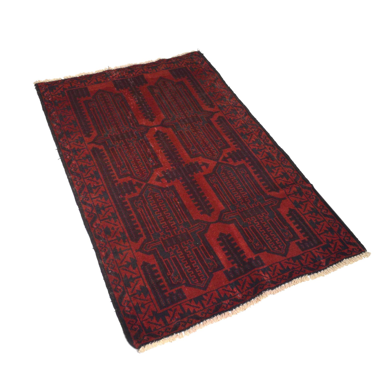 Tribal Baloch Rug 2' 9" x 4' 3" ft / 83 x 129 cm - No. G18970