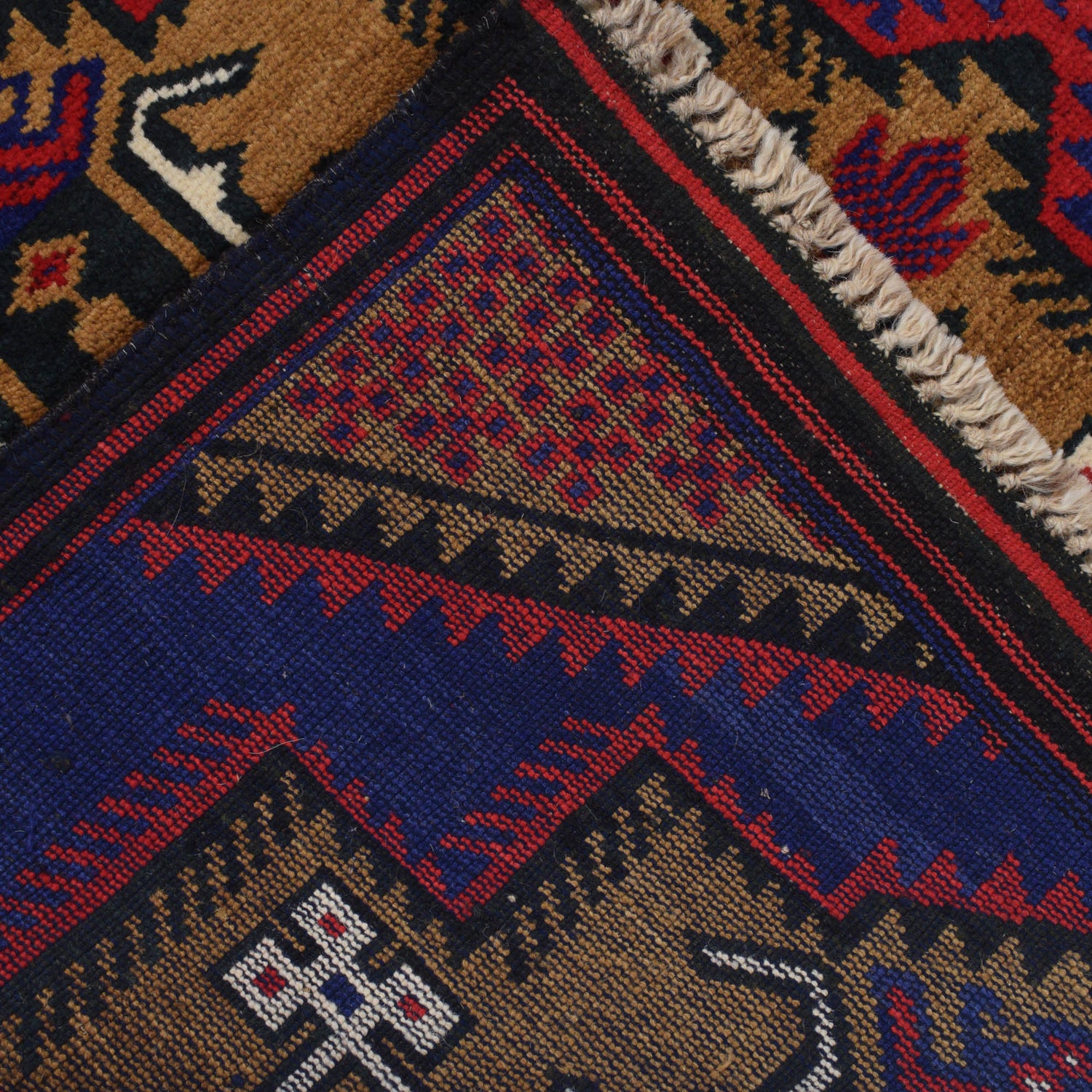 Blue Color Baluchi Rug 2' 9" x 4' 8" ft / 83 x 143 cm - No. G19125