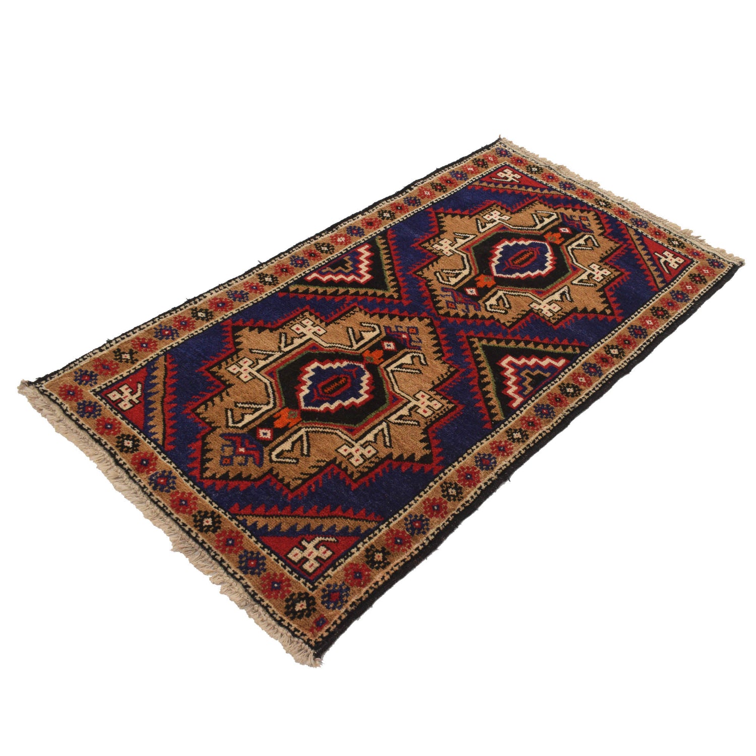 Baluch Small Size Rug 2' 8" x 4' 11" ft / 82 x 150 cm - No. G19149