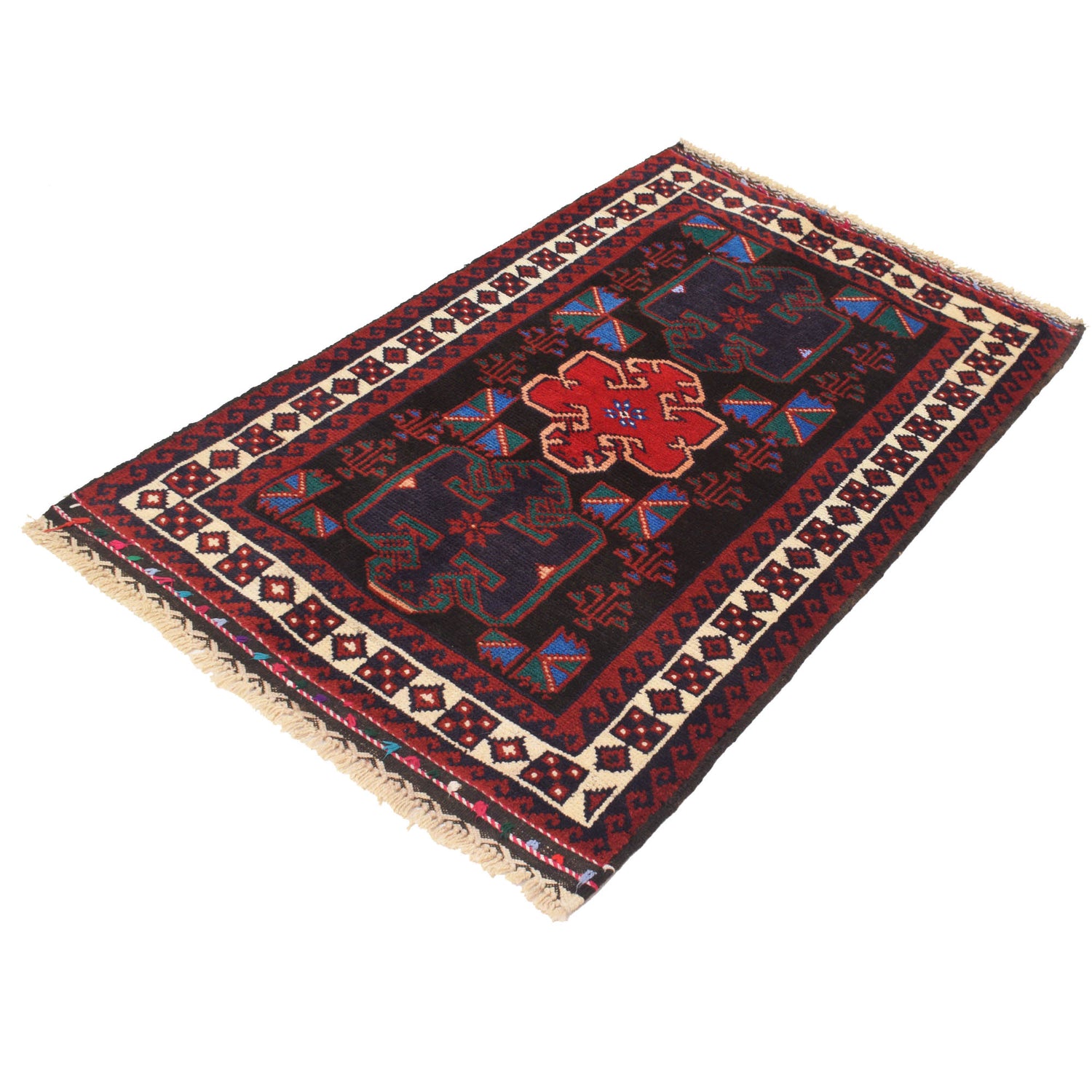 Baluch Small Size Rug 2' 9" x 4' 6" ft / 83 x 136 cm - No. G19247