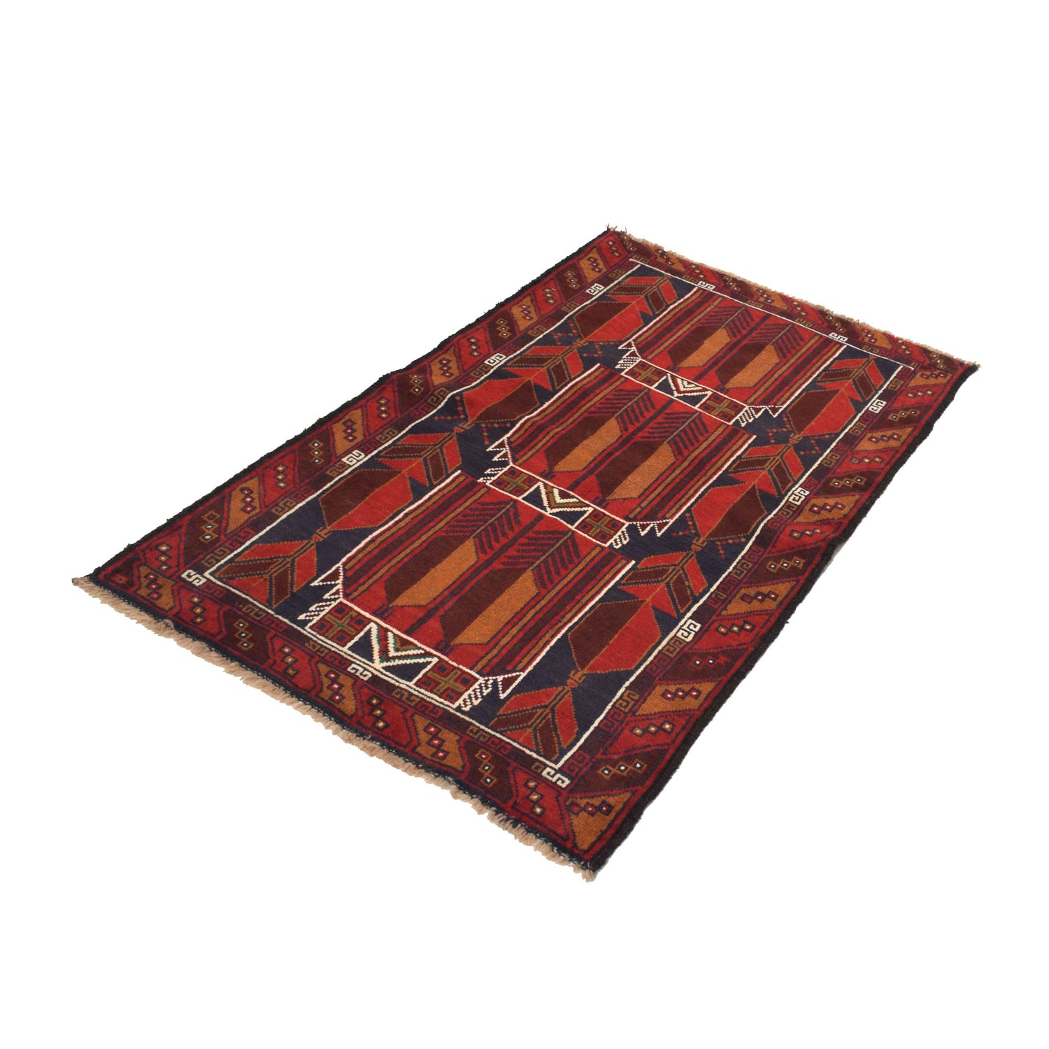 Baluch Small Size Rug 2' 10" x 4' 7" ft / 86 x 140 cm - No. G19325